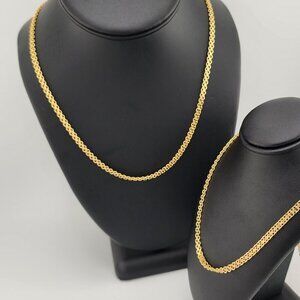 Brand New Brazilian 18k Gold Filled Fancy Design Necklace